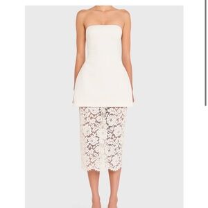 Amanda Uprichard Jada Dress Ivory